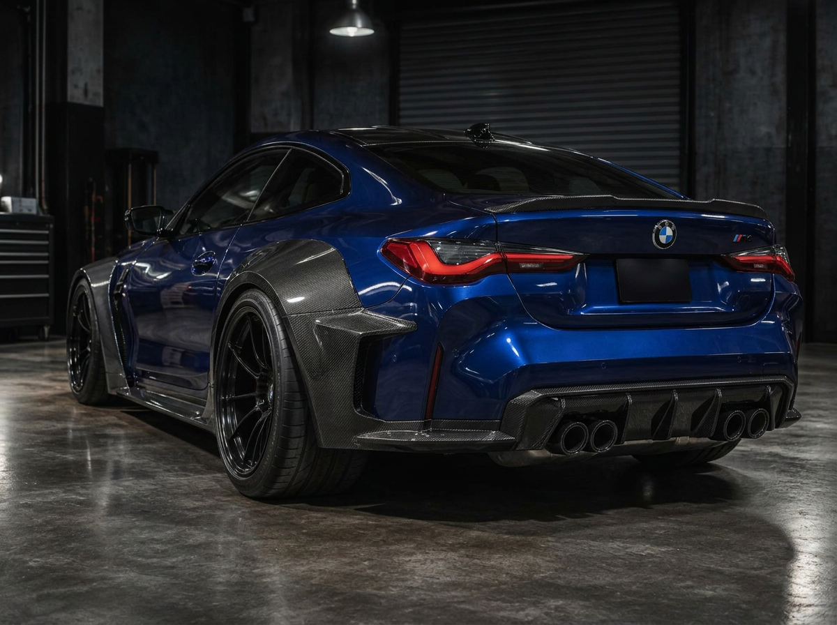 Bespoke BMW G82 M4 with an external carbon wide-body build
